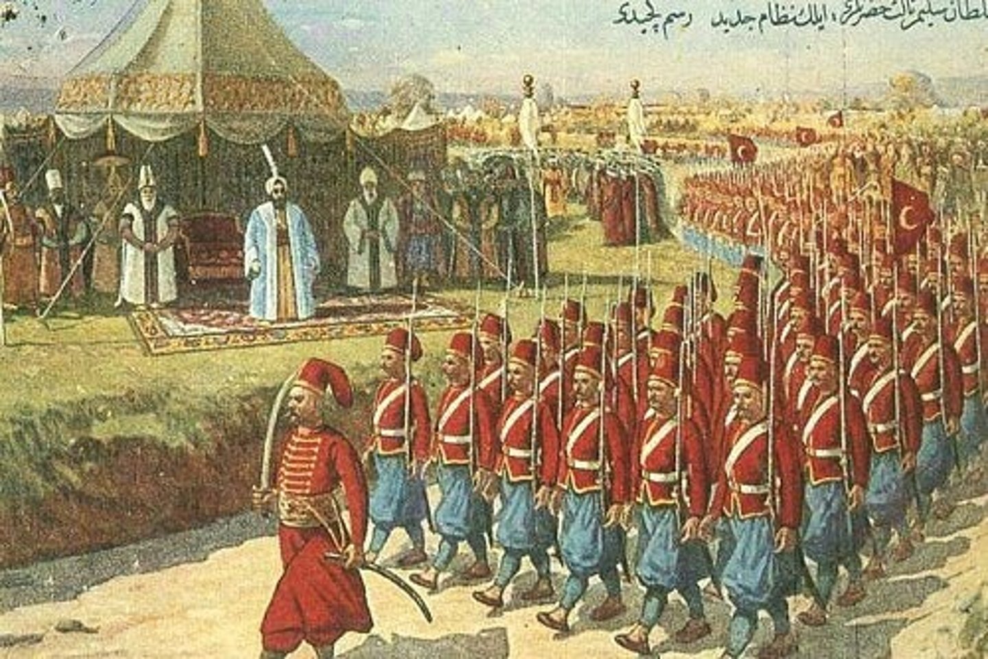 <p>Ottoman policy of taking boys from Christian peoples to be trained as Muslim soldiers</p>