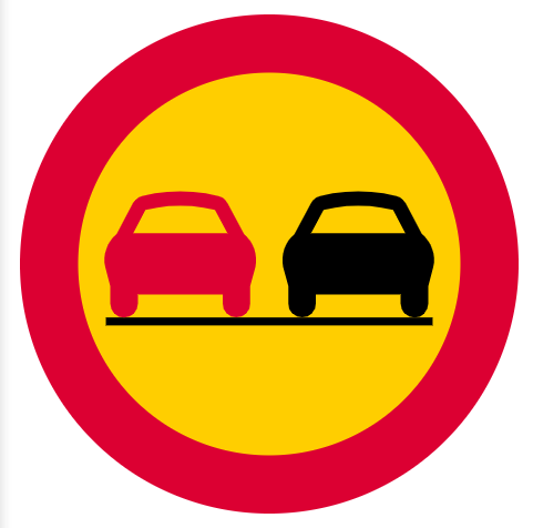 <p>Förbud mot omkörning </p>