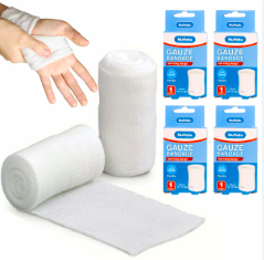 <p>Gauze bandages are considered open dressings. After being moistened with 0.9% sodium chloride, gauze dressings are used to pack wounds to assist with the debridement process. This type of dressing is called a wet-to-dry dressing. As the gauze dries, it clings to tissue inside the wound.</p><p>The downside of this type of dressing is that not only necrotic tissue is removed, but also new, healthy granulation tissue</p>