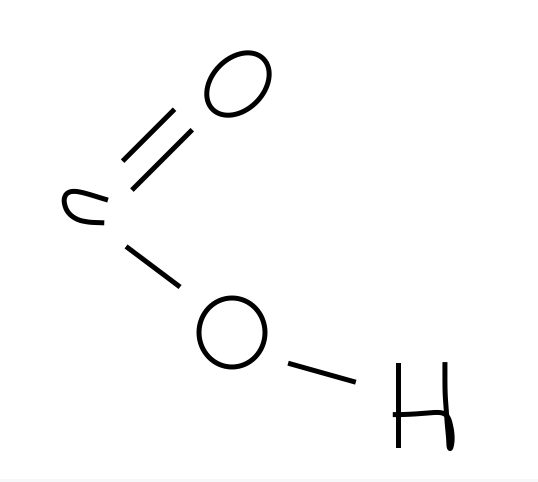 <ul><li><p>Polar</p></li><li><p>Charged</p></li><li><p>Acidic</p></li><li><p>When a carbon bond double bonded to an oxygen</p></li></ul><p></p>
