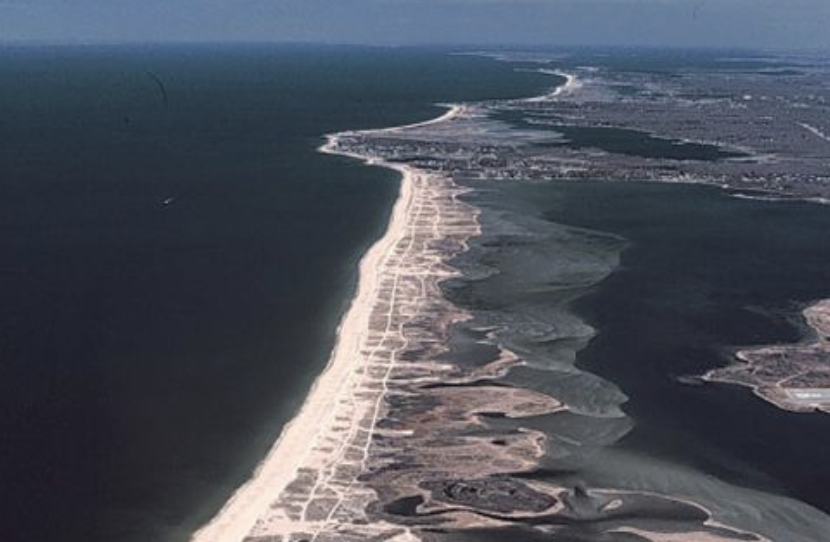 Only occur in areas where tides are smaller

Most likely these are the remnants of the shoreline from when sea levels were much lower