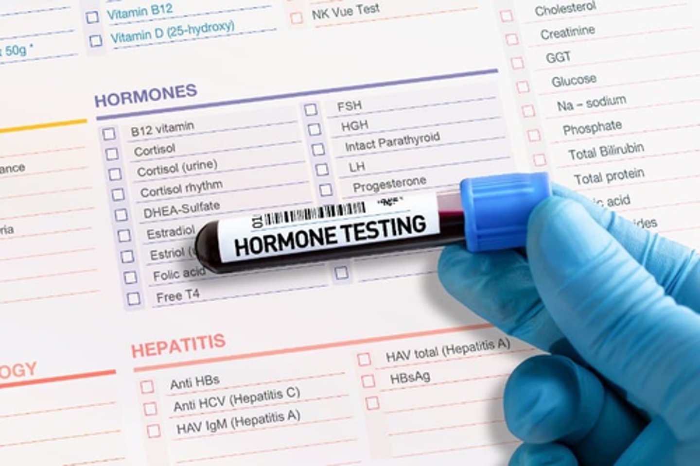 <p>- through function tests: hormone level or the effector-substance level</p><p>- eg. glucose (indirect test of insulin function); TSH, ...</p>