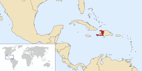 <p>West of the Dominican Republic.</p>
