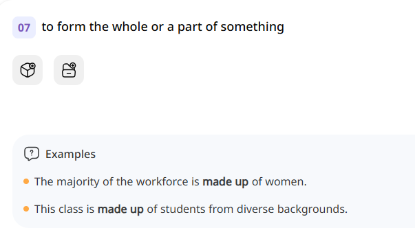 <p>constituir, componer</p>