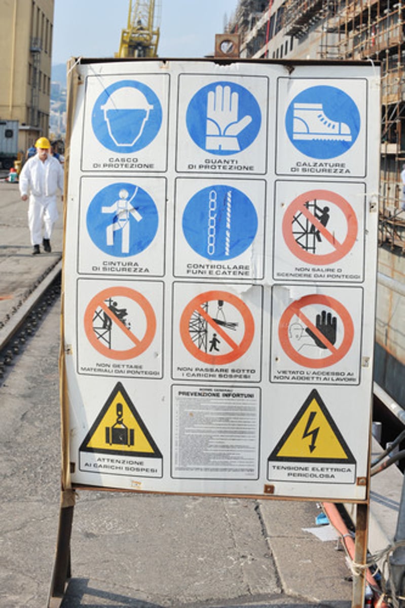 <p>obey all the rules or laws relating to safety</p>