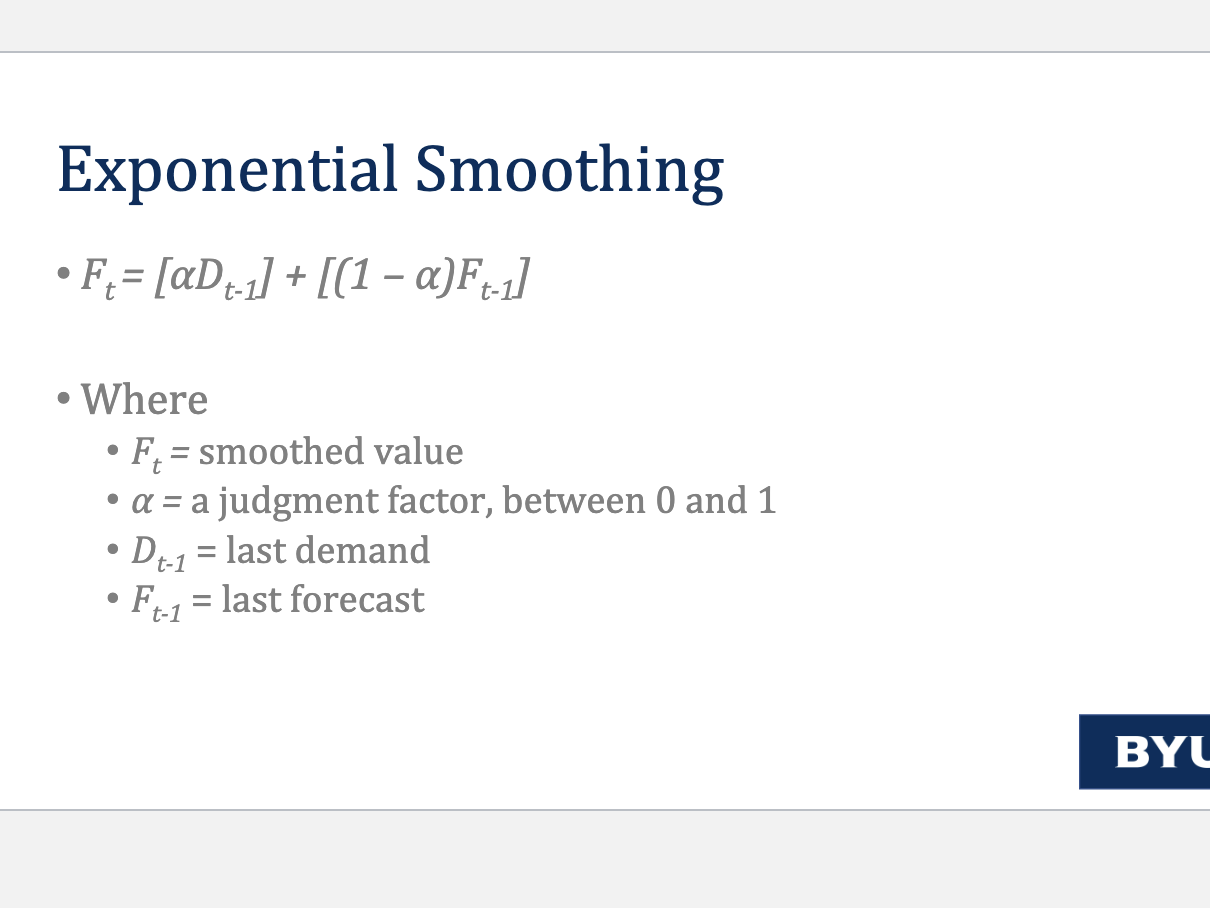 <p>Time series: Exponential Smoothing </p>