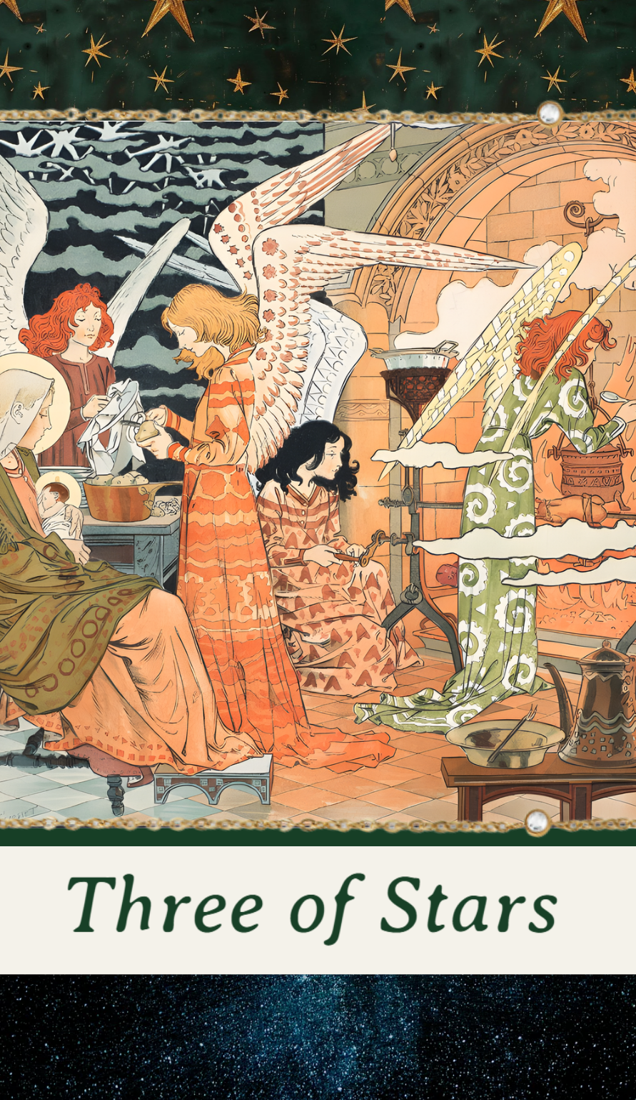 <p>Three of Stars</p>