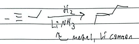 <p>trans addition, H+ add from different side</p>