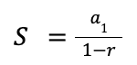 <p>inifite geometric series only occur when it converges (goes to one number like 1/3). |r| must be less than 1. </p>