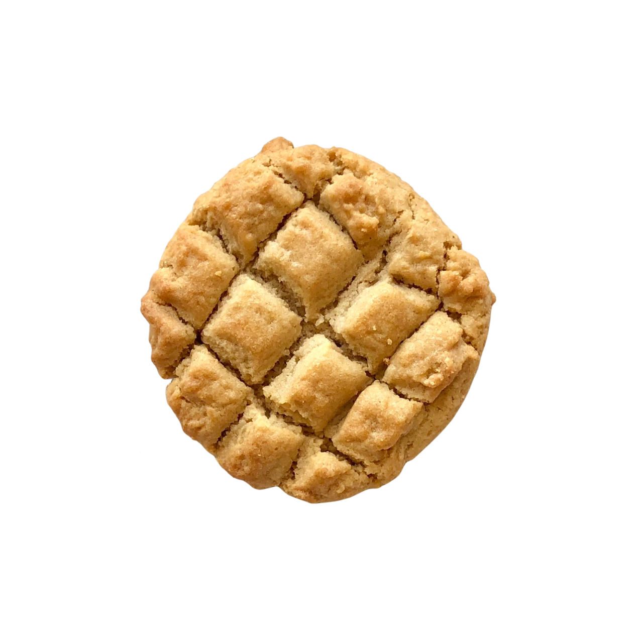 <p><span>This cookie is soft on the inside and has a crumbly exterior edge! Made with real peanut butter and classic cross hatch pattern on top.</span></p><p><span>(PNT)</span></p>