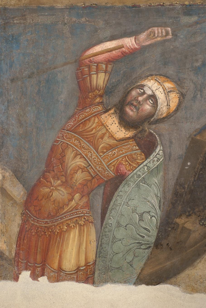 <p>David and Goliath - Palatine Chapel of the Da Carrara</p>