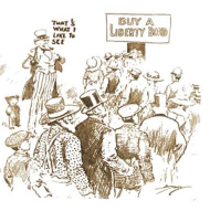 <p>The cartoon on the left was published on May 17, 1917.</p><p>What was the purpose of the bonds being sold in the cartoon?</p><p><span style="color: #65a063">A. to avoid an economic depression</span><br><span style="color: #ba5555">B. to keep the United States out of war</span><br><span style="color: #6c91a9">C. To help finance the American war effort</span><br><span style="color: #a86c99">D. to make emergency loans to Britain and France</span></p>