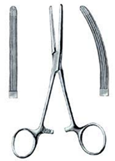 * Used for clamping the ovarian pedicle in spays
* Strength is at the tips