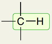 <p>Alkane Carbon with H</p>