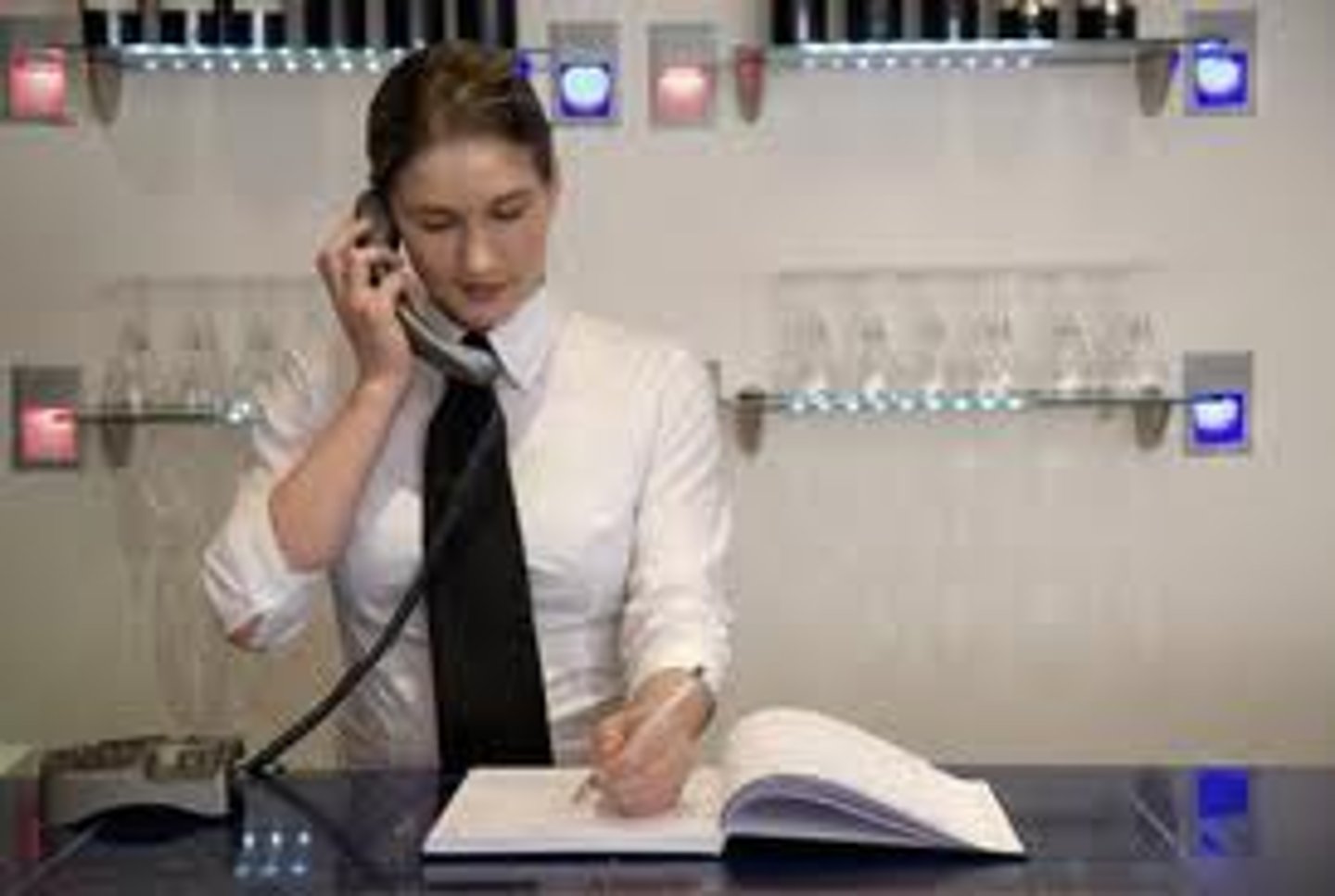 <p>to confirm a reservation</p>