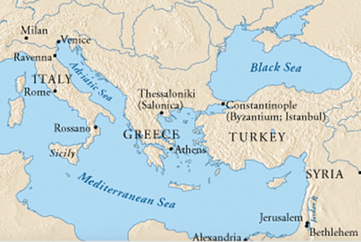 <p>A large and wealthy city that was the imperial capital of the Byzantine empire and later the Ottoman Empire, now known as Istanbul</p>