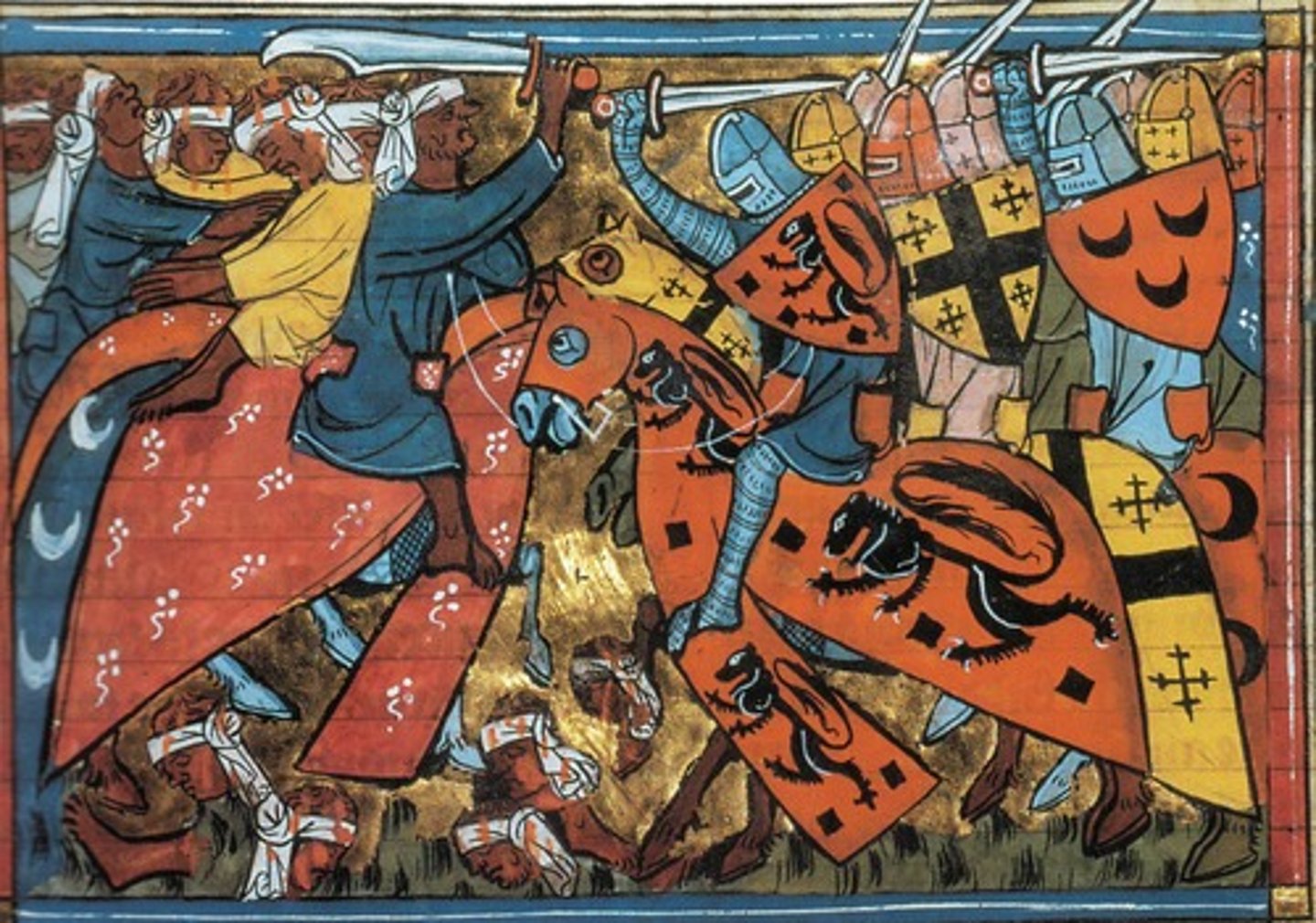 <p>A series of holy wars from 1096-1270 undertaken by European Christians to free the Holy Land from Muslim rule.</p>