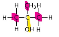 <p>In tertiary alcohols, the carbon atom bonded to the hydroxyl group is bonded to three other carbon atoms.</p><p>Example: 2-methylbutan-2-ol.</p>