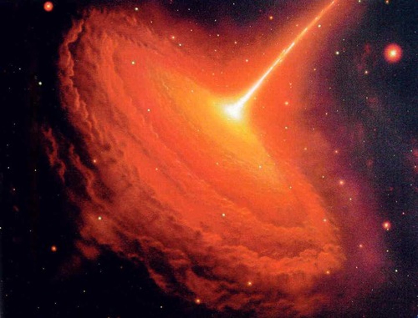 <p>distant yet high energy astronomical object</p>