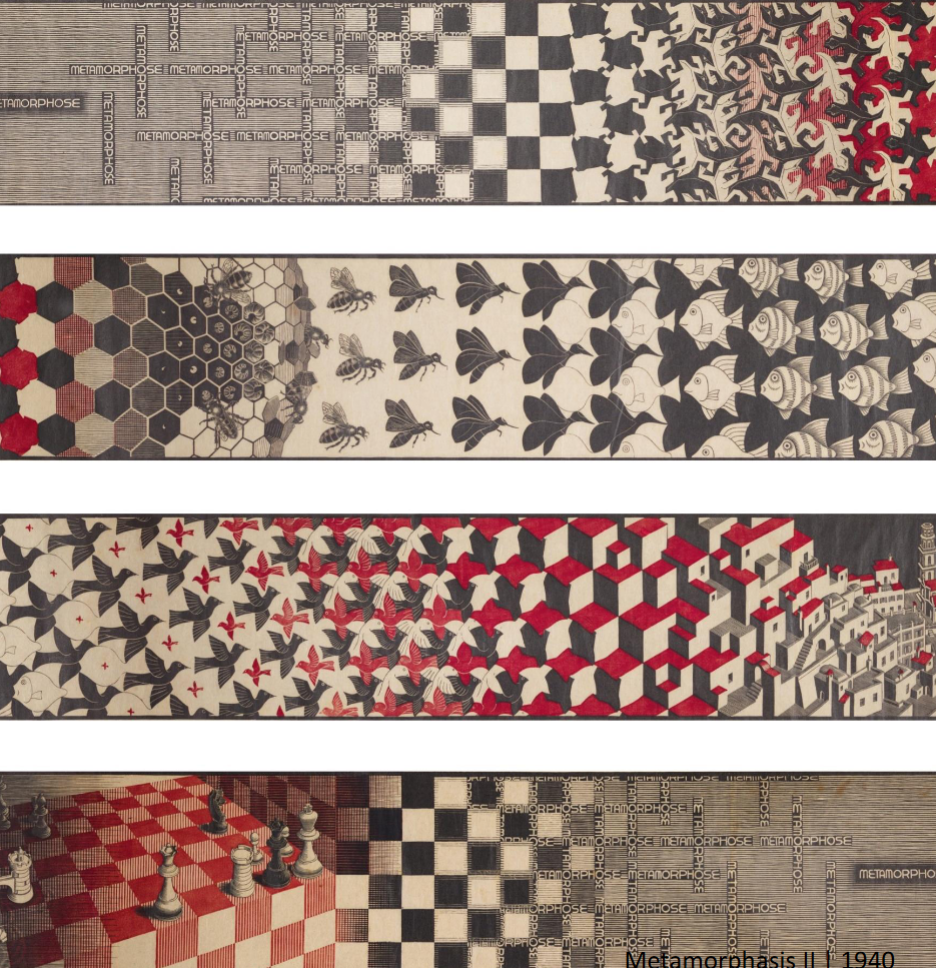 <p>graphic artist inspired by mathematical objects and operations, he was inspired by decorative designs in moorish architecture</p>