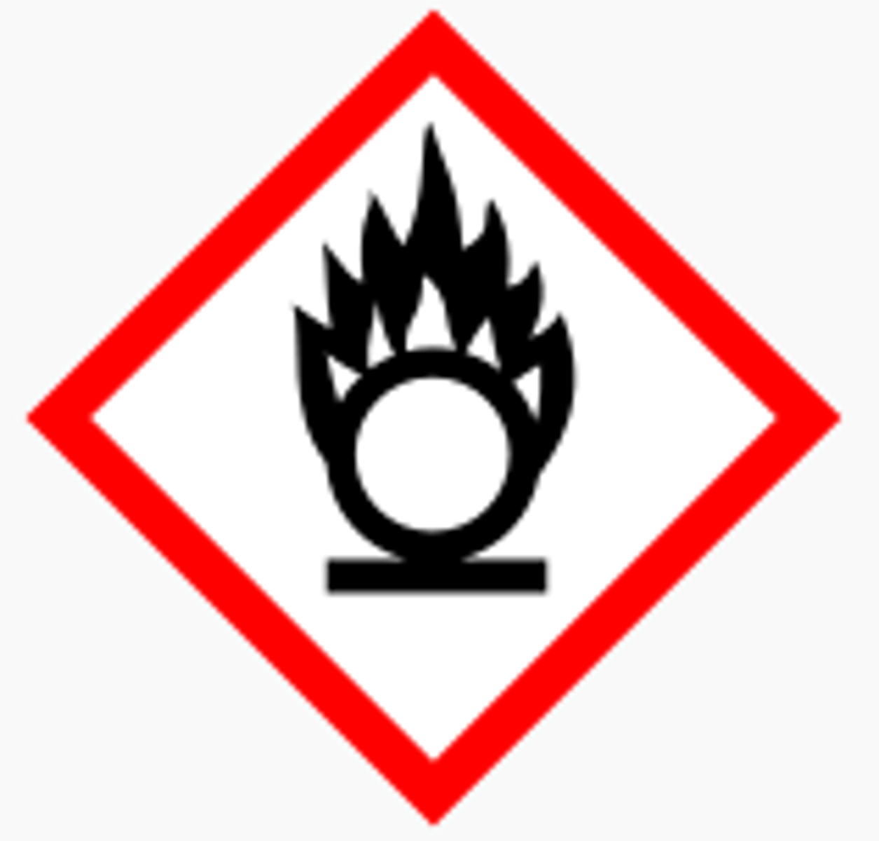 <p>oxidizing (fire caused by increasing concentration of oxygen in the air)</p>