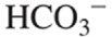 <p>HCO<sub>3</sub><sup>-</sup></p>