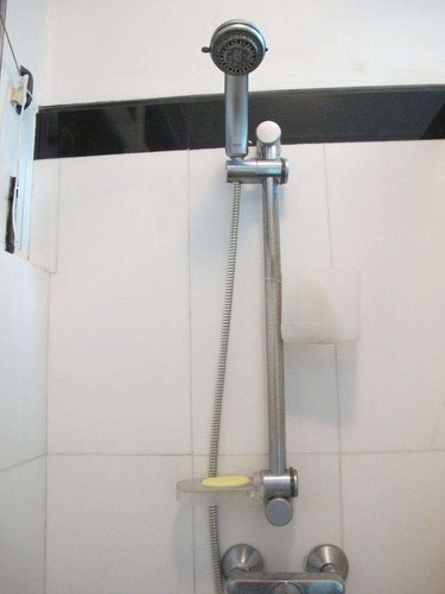 <p>a shower</p>