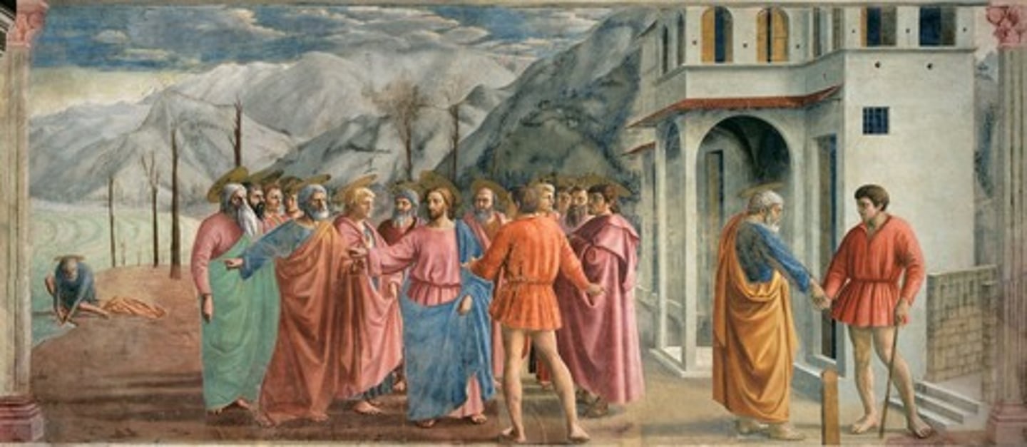 <p>Artist: Giotto, Medium: Fresco, Location: Arena Chapel, Padua, Italy, Period: Southern Renaissance</p>