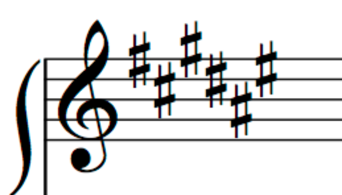 <p>6 sharps</p>