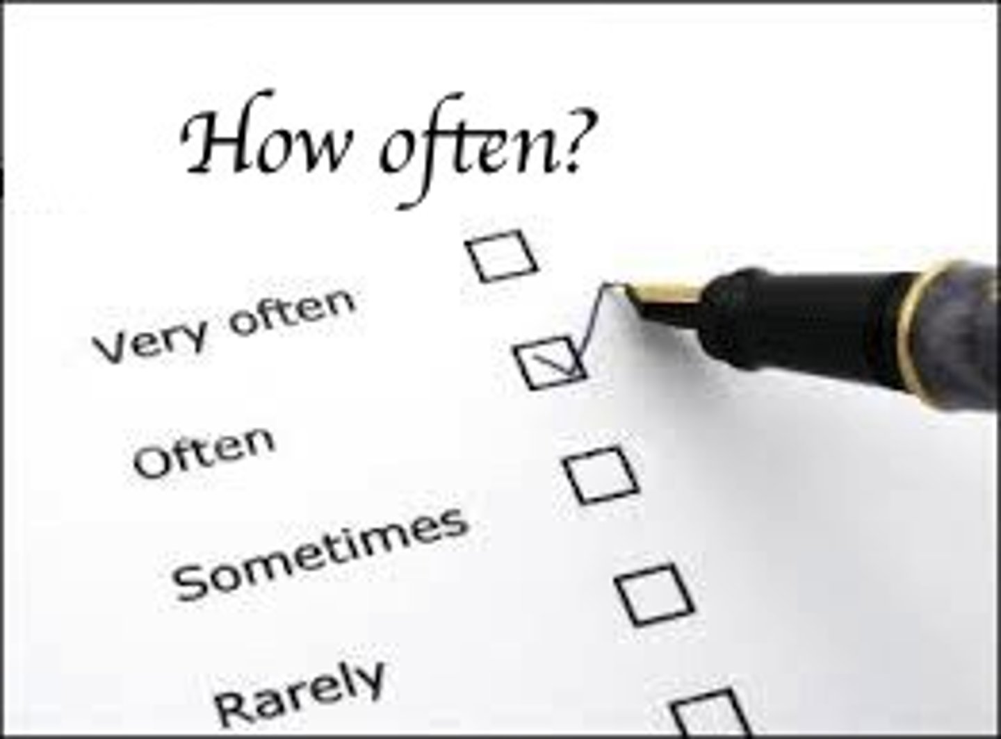<p>How often?</p>