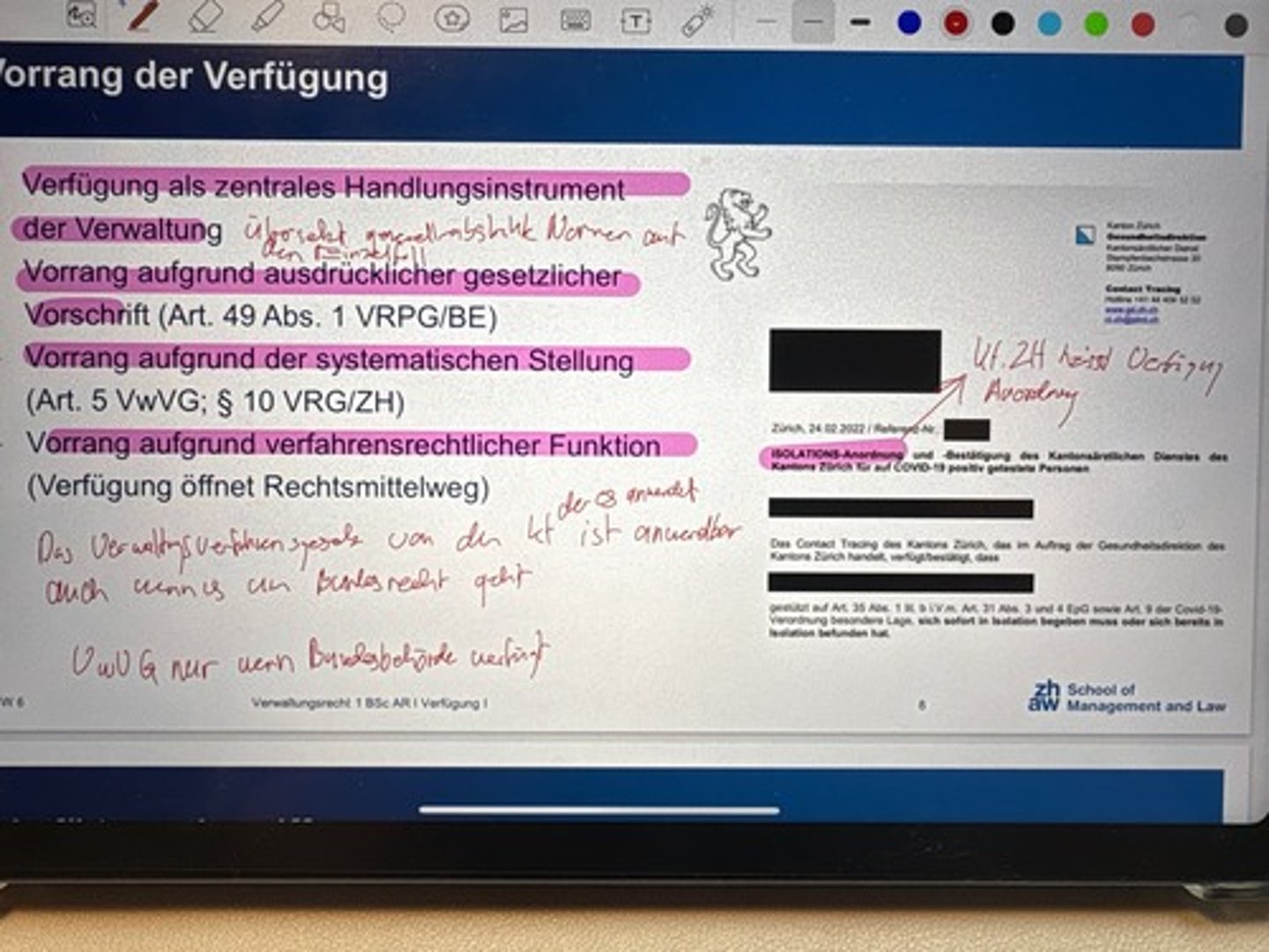 <p>-Verfügung als zentrales Handlungsinstrument der Verwaltung (übersetzt generell-abstrakte Normen auf Einzelfall)</p><p>-Vorrang aufgrund ausdrücklicher gesetzlicher Vorschrift (49.1 VRPG/BE)</p><p>-Vorrang aufgrund der systematischen Stellung (VwVG 5; VRG/ZH 10</p><p>-Vorrang aufgrund verfahrensrechtlicher Funktion (Verfügung eröffnet Rechtsmittelweg)</p>