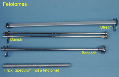 <p>Foetotome types - which is which?</p>