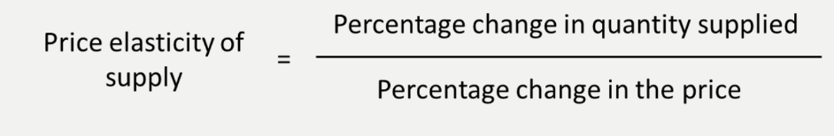 <p>quantity supplied sensitivity to price change</p><p>QS/P</p>