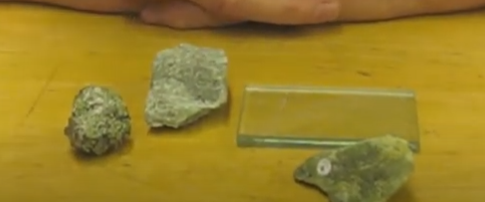 <p>Green color, close to mountain dew </p><p>silicate </p><p>hardness 7</p>