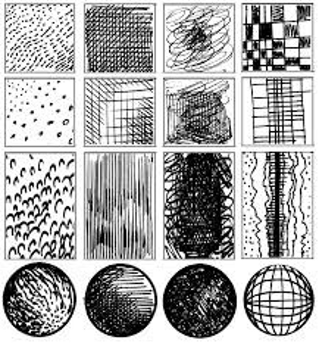 <p>the tactile quality of elements in an artifact rendered in a way that gives the impression of texture</p>