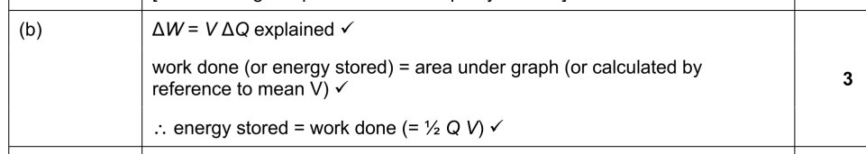 <p>V = W/Q</p>