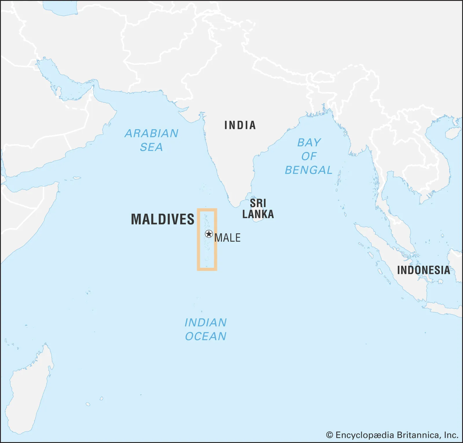 <p>String of islands in the Indian Ocean</p>