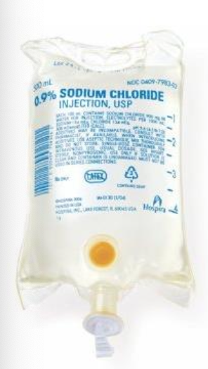 <p>rehydration with normal saline</p>