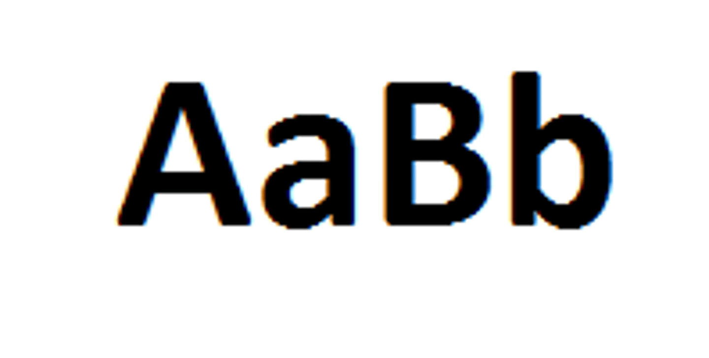 <p>An individual's allele combination for a particular phenotype.</p>