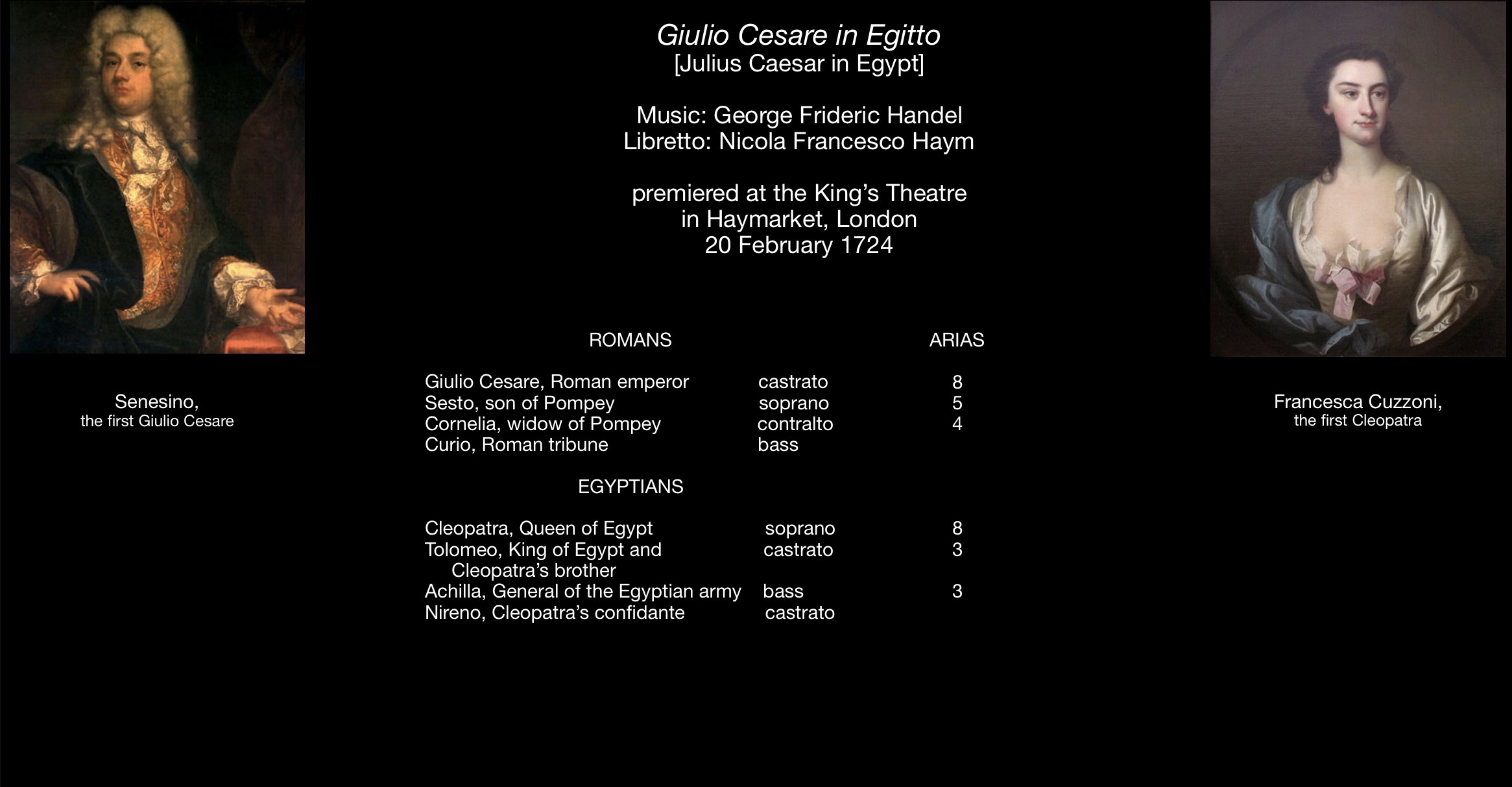 <p>Handel - <em>Giulio Cesare</em></p>