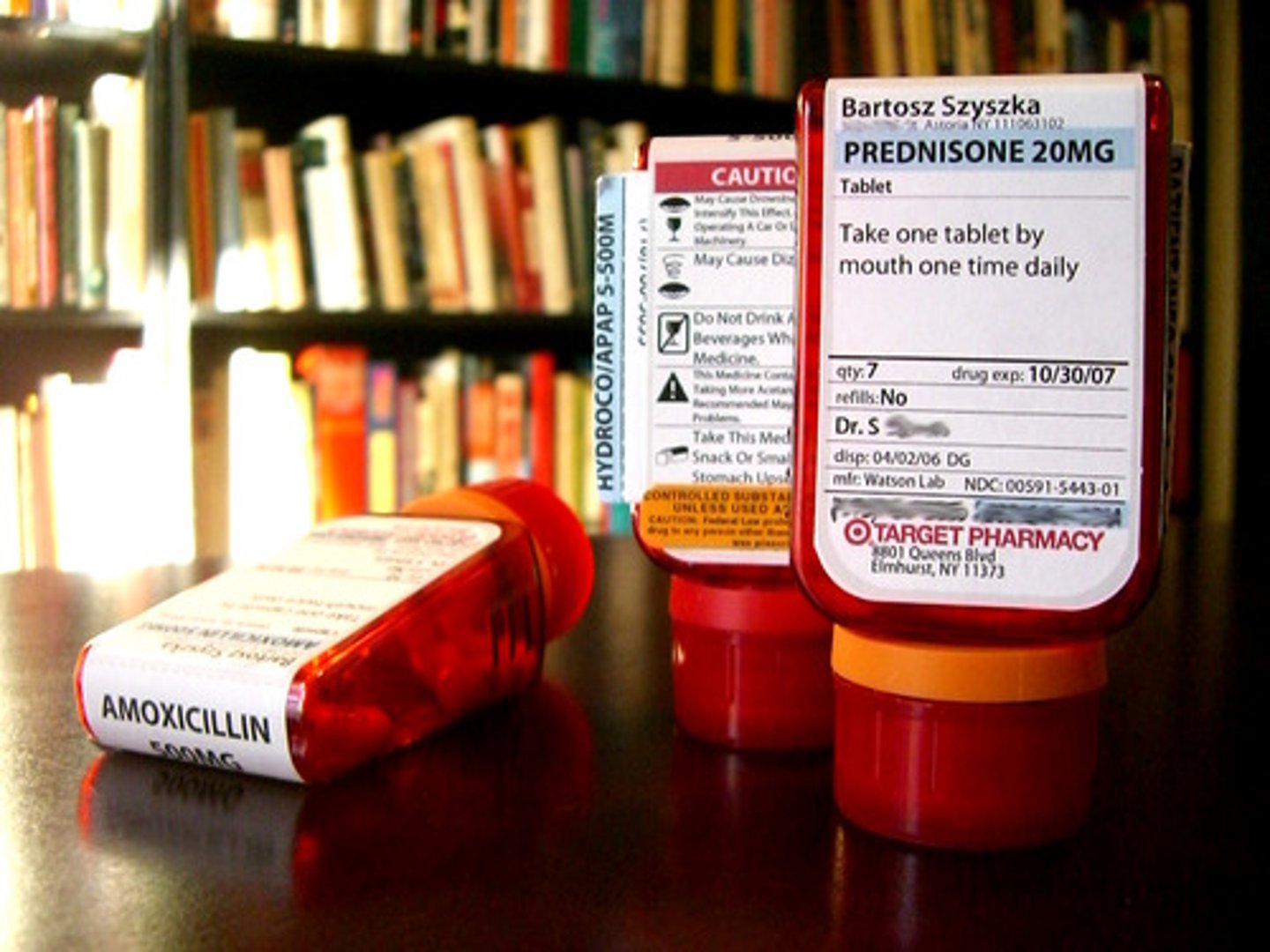 <p>to take an antibiotic</p>