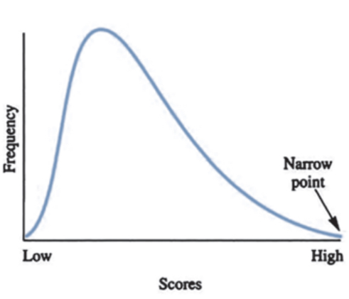 <p>positive skew </p>