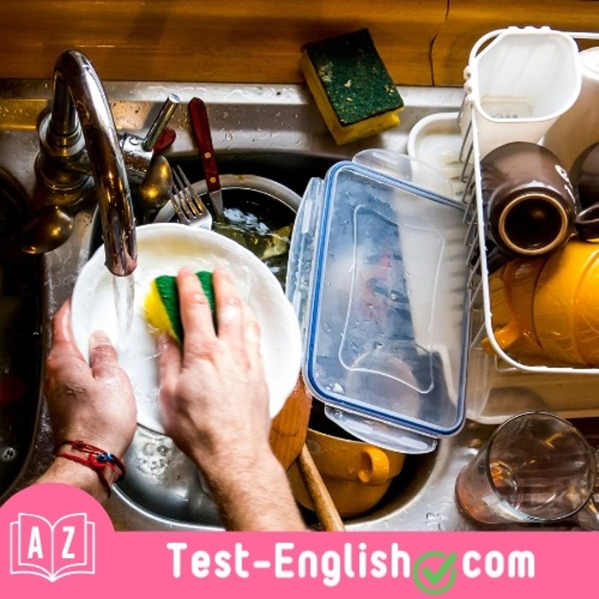 <p>He does the _____ right after dinner.</p>