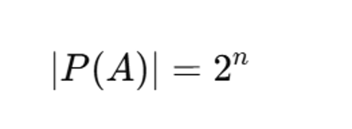 <p>the set of all subsets of a set</p>