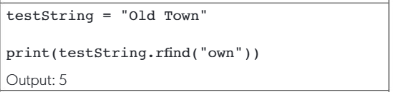 <p>Find the last instance of a substring in a string</p>