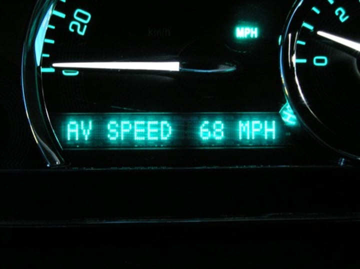 <p>The total distance traveled by the total time taken</p>