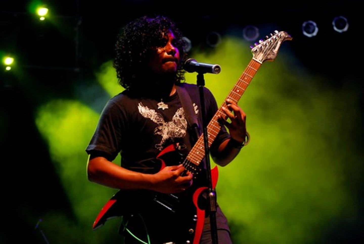 <p>to play the guitar</p>