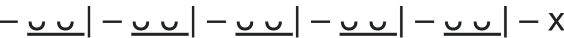 <p>long short short x 5, long x</p>
