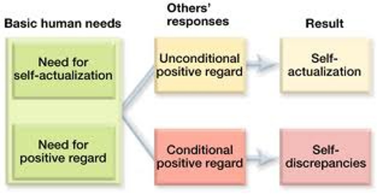 <p>according to Maslow, one of the ultimate psychological needs that arises after basic physical and psychological needs are met and self-esteem is achieved; the motivation to fulfill one's potential</p>