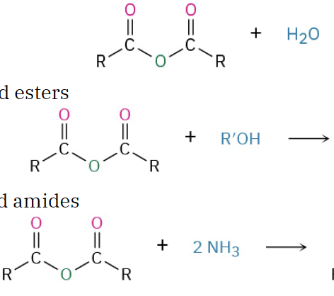 <p>k21 reaktion af anhydrider</p>